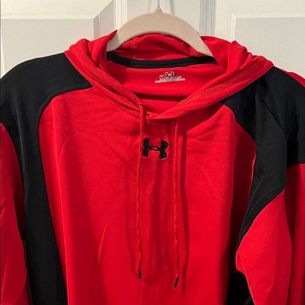 Under Armour Bold Red and Black Pullover